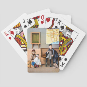 鉄道ポスター1898年 トランプ