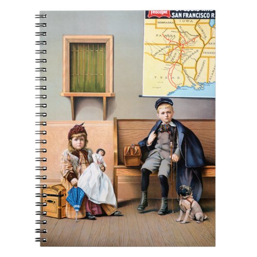 鉄道ポスター1898年 ノートブック (正面)