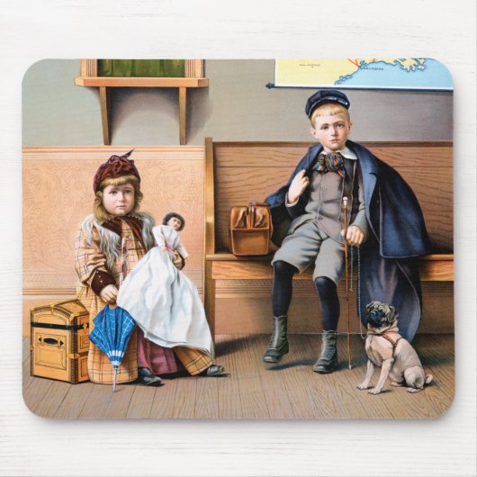 鉄道ポスター1898年 マウスパッド (正面)