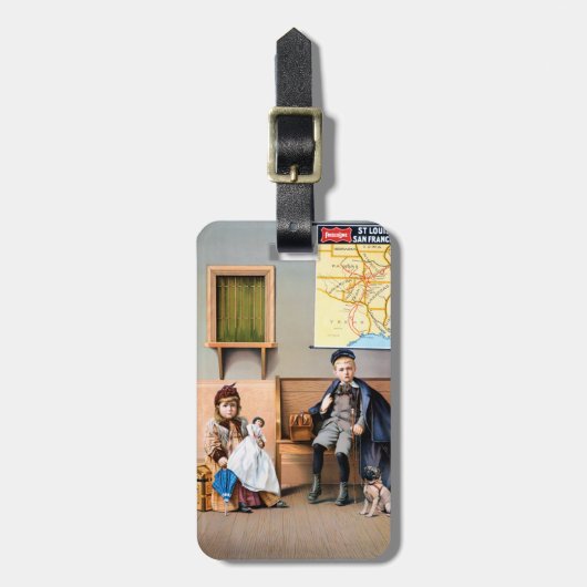 鉄道ポスター1898年 ラゲッジタグ (正面縦)