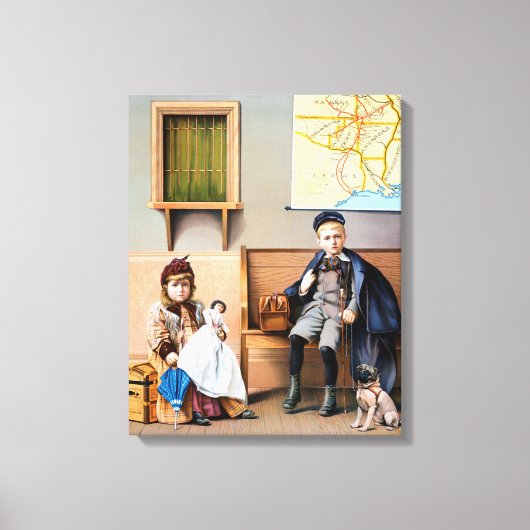 鉄道ポスター， 1898 キャンバスプリント (正面)