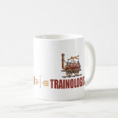 鉄道ユーモアのある列車 コーヒーマグカップ (正面右)