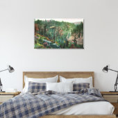 鉄道ループの表示 キャンバスプリント (インサイチュ (寝室))