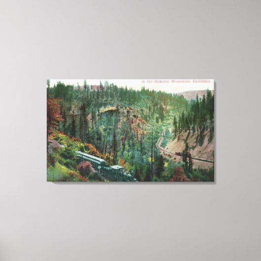 鉄道ループの表示 キャンバスプリント (正面)