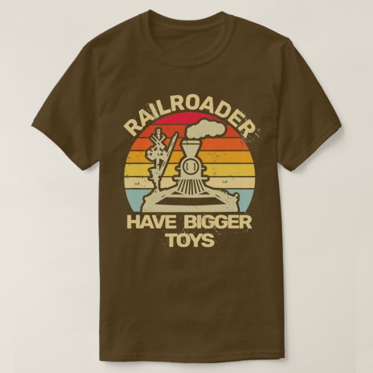鉄道レトロ男性へヴィンテージ鉄道r tシャツ (デザイン正面)