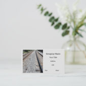 鉄道レール 名刺 (スタンド正面)