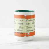 鉄道乗車券のマグ マグカップ (中央)