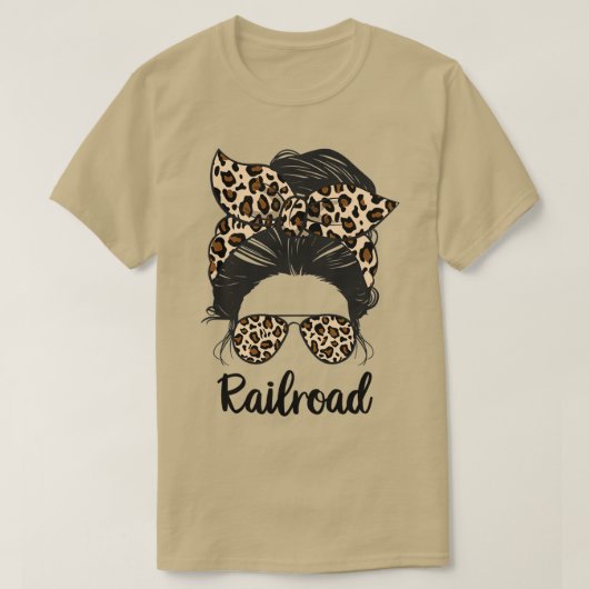 鉄道乱雑バンライフ鉄道MOM LIFE鉄道 Tシャツ (デザイン正面)