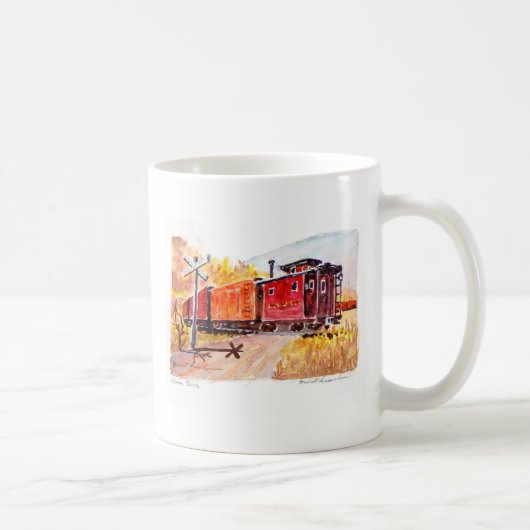 鉄道交差、鉄道交差 コーヒーマグカップ (右)