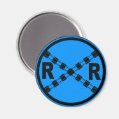 鉄道交通通り標識 マグネット (正面/裏面)