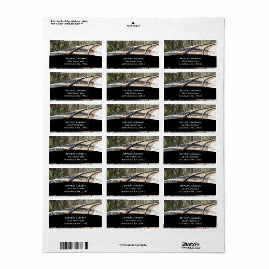 鉄道住所 シール (フルシート)