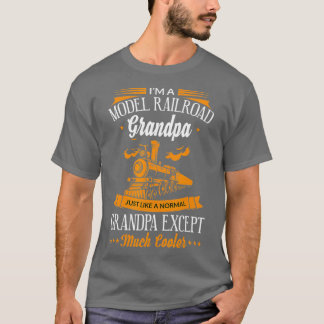 鉄道列車おもしろいの模型のクールグランドパ Tシャツ