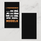 鉄道列車愛好者I優先モデル 名刺 (正面/裏面)