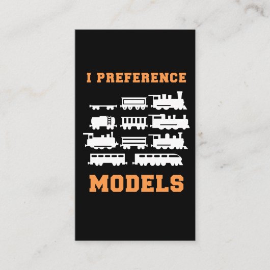 鉄道列車愛好者I優先モデル 名刺 (正面)