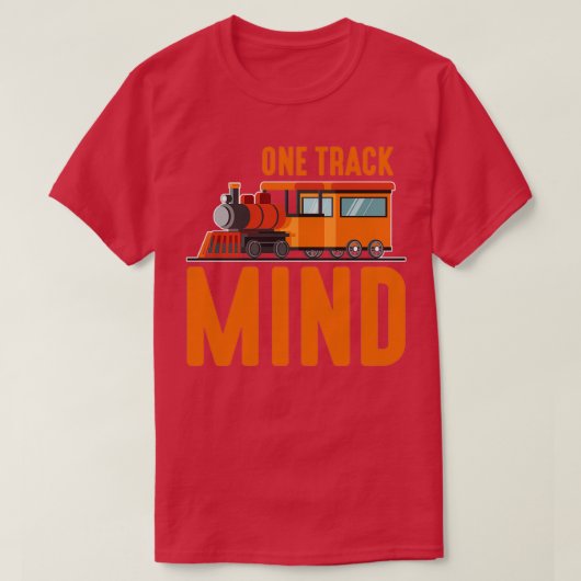 鉄道列車愛車蒸気機関車1 Tシャツ (デザイン正面)