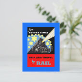 鉄道列車旅行ADヴィンテージ用ポストカードプロモーション ポストカード (スタンド正面)