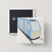 鉄道列車 缶バッジ (正面&裏面)