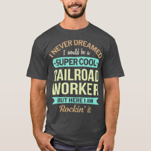 鉄道労働者贈おもしろい与 Tシャツ