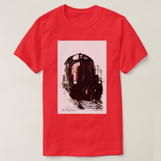 鉄道勉強2 Tシャツ (デザイン正面)