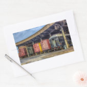 鉄道博物館 長方形シール (封筒)
