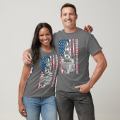 鉄道国おもしろい旗愛好家の贈り物男性へ Tシャツ (ユニセックス)