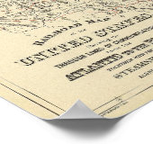 鉄道地図US ポスター (角)