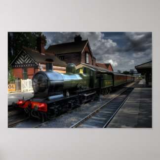 鉄道夢：ノスタルジックな鉄道のアートワーク ポスター