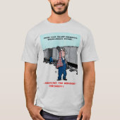 鉄道安全は最初ヴィンテージを来ます Tシャツ (正面)