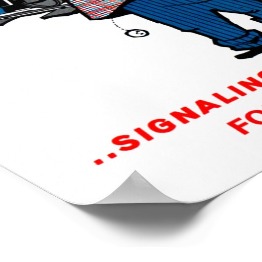 鉄道安全来第一ヴィンテージ ポスター (角)