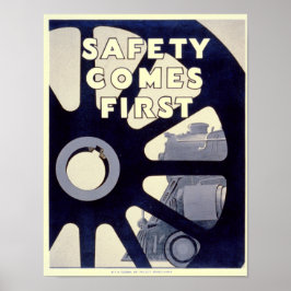 鉄道安全来第1ヴィンテージポスター ポスター