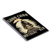 鉄道引用文機関車トラインスポッター列車 ノートブック (右側)