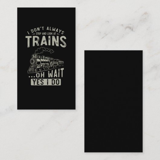 鉄道愛おもしろい好機 名刺 (正面/裏面)