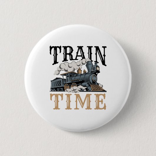 鉄道愛好家 缶バッジ (正面)