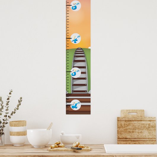 鉄道成長図 ポスター (キッチン)