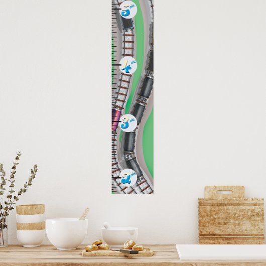 鉄道成長図 ポスター (キッチン)