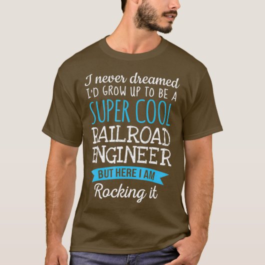 鉄道技おもしろい術者Tシャツの感謝 Tシャツ (正面)