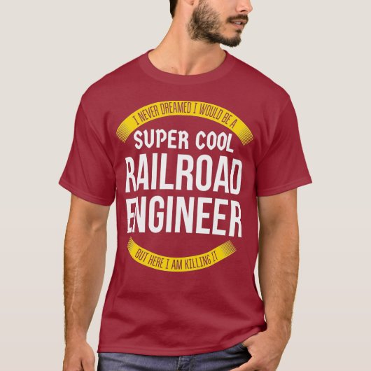 鉄道技おもしろい術者Tシャツギフト Tシャツ (正面)