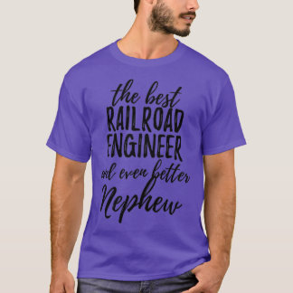 鉄道技師の甥おもしろいギフトアイディア Tシャツ
