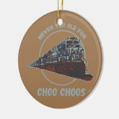 鉄道技師は決して古い鉄道員ではない セラミックオーナメント (左)