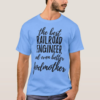 鉄道技師ゴッドマおもしろいザーギフトアイディア Tシャツ