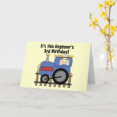 鉄道技術者による誕生日Tシャツとギフトの第3弾 カード (黄色い花)