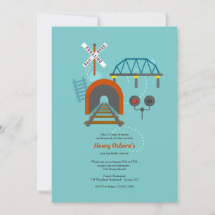 鉄道技術者の退職招待状 招待状