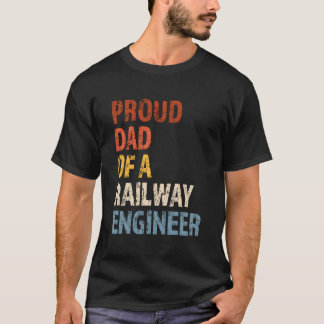 鉄道技誇りを持った術者ヴィンテージパパ Tシャツ