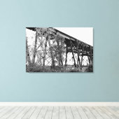 鉄道架台 キャンバスプリント (インサイチュ (ウッドフロア))