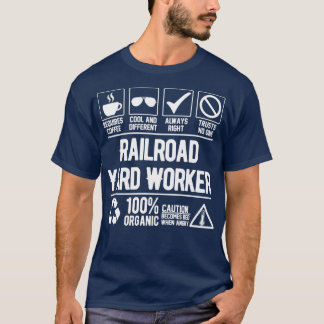 鉄道構内労働者の仕事 Tシャツ