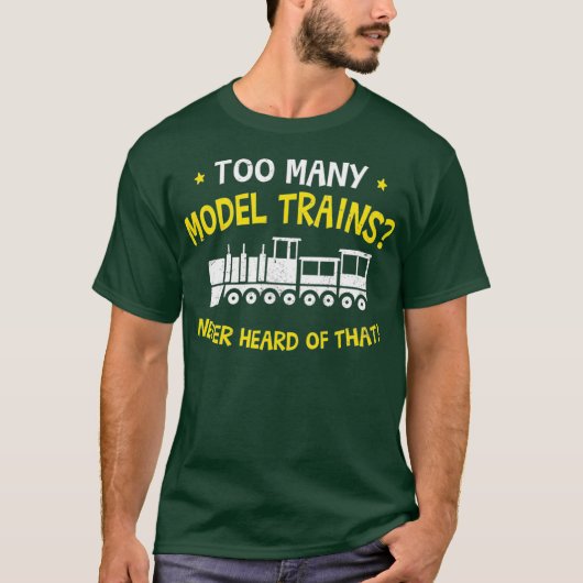鉄道模型が多過ぎるデザイン Tシャツ (正面)