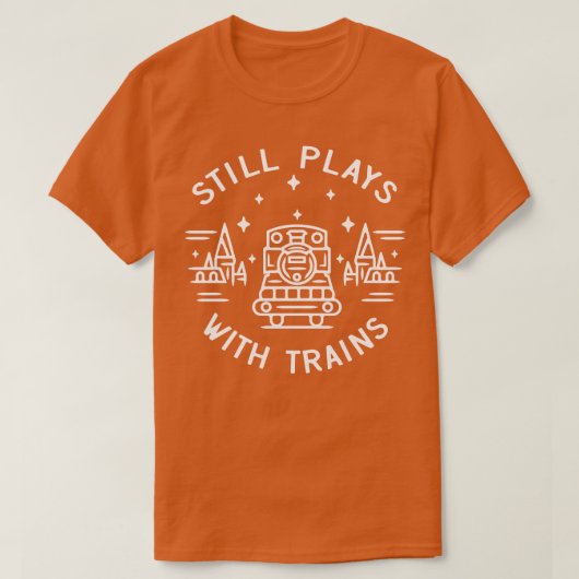 鉄道模型の機関車モデルメーカーのギフト Tシャツ (デザイン正面)