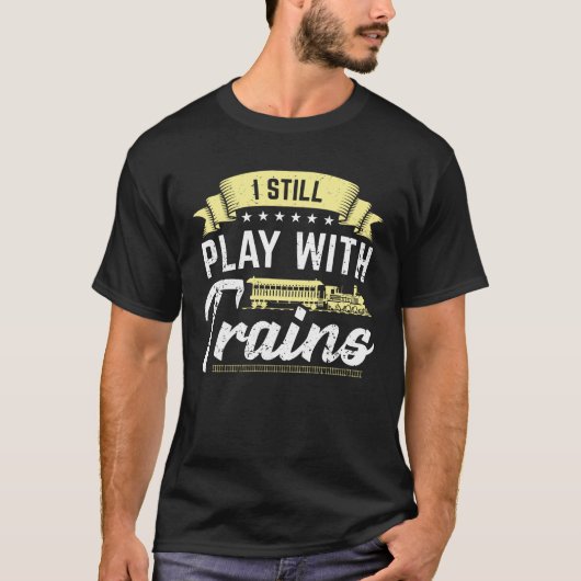 鉄道模型の鉄道機関車の運転者贈り物 Tシャツ (正面)