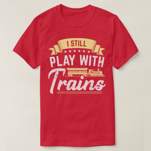 鉄道模型の鉄道機関車の運転者贈り物 Tシャツ (デザイン正面)