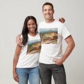 鉄道模型の駅と町 Tシャツ (ユニセックス)